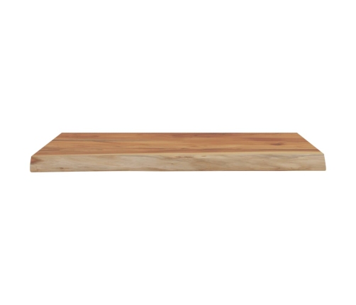 Estante pared rectangular madera acacia borde vivo 50x40x3,8 cm