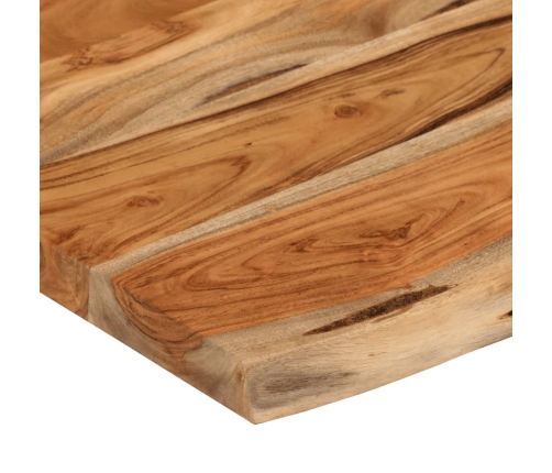 Estante pared rectangular madera acacia borde vivo 70x40x3,8 cm