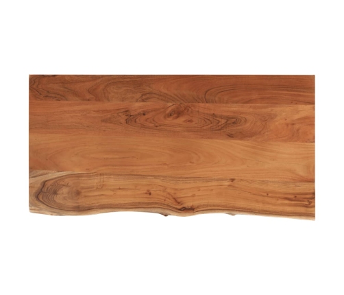 Tablero rectangular madera de acacia borde vivo 80x40x3,8 cm