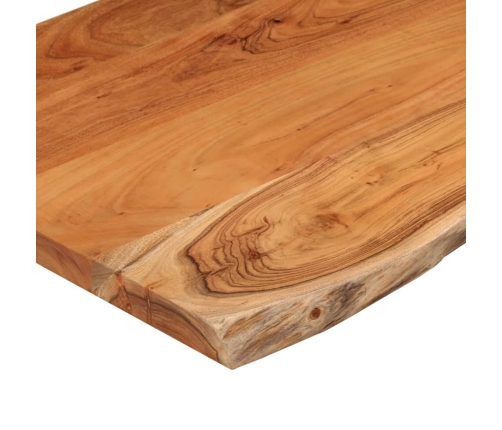 Tablero rectangular madera de acacia borde vivo 80x40x3,8 cm