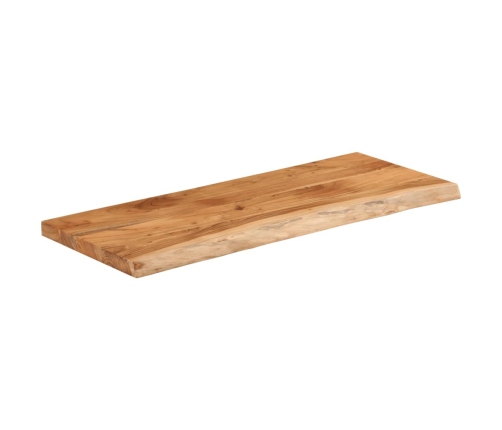 Tablero rectangular madera de acacia borde vivo 90x40x3,8 cm