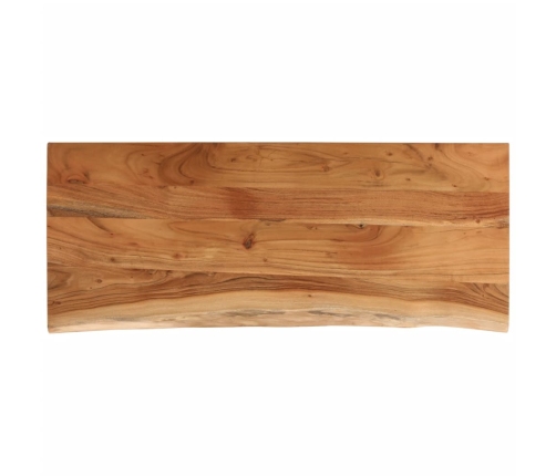 Tablero rectangular madera de acacia borde vivo 110x40x3,8 cm