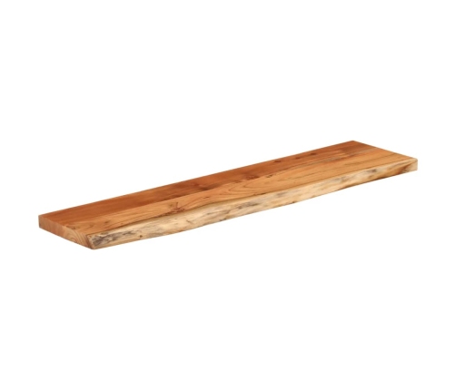 Tablero rectangular madera de acacia borde vivo 160x40x3,8 cm