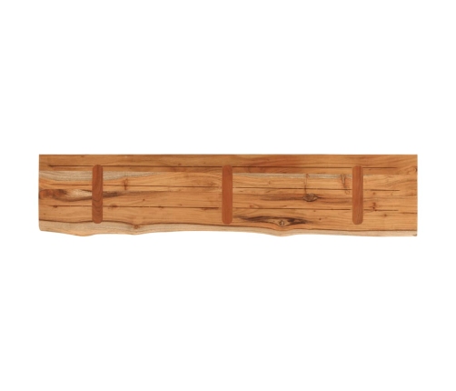 Tablero rectangular madera de acacia borde vivo 180x40x3,8 cm