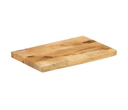 Tablero de mesa borde natural madera maciza mango 40x20x2,5 cm