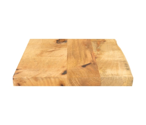 Tablero de mesa borde natural madera maciza mango 40x20x2,5 cm