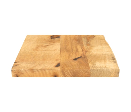 Tablero de mesa borde natural madera maciza mango 50x20x2,5 cm