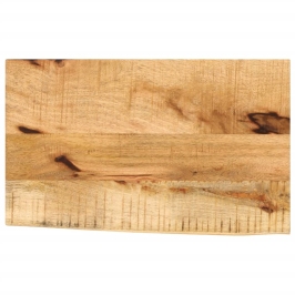 Tablero de mesa borde natural madera maciza mango 60x20x2,5 cm
