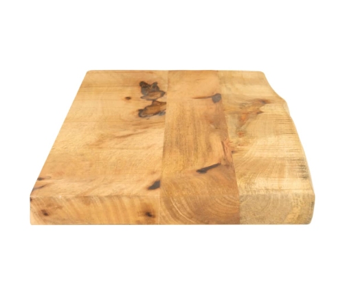 Tablero de mesa borde natural madera maciza mango 70x20x2,5 cm