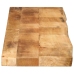 Tablero de mesa borde natural madera maciza mango 140x20x2,5 cm