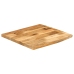 Tablero de mesa borde natural madera maciza mango 40x40x2,5 cm