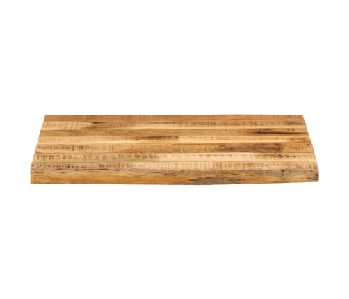 Tablero de mesa borde natural madera maciza mango 40x40x2,5 cm