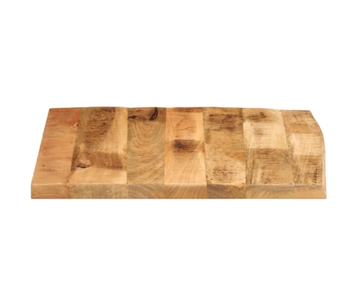 Tablero de mesa borde natural madera maciza mango 40x40x2,5 cm