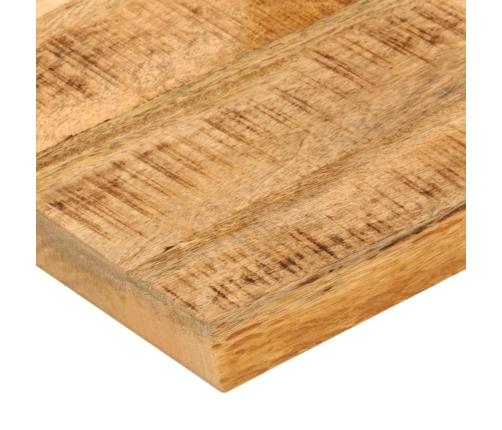 Tablero de mesa borde natural madera maciza mango 40x40x2,5 cm