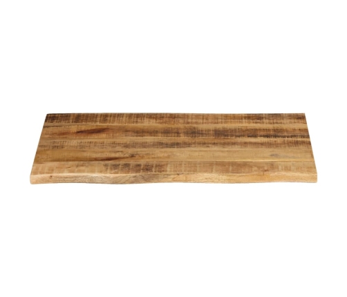 Tablero de mesa borde natural madera maciza mango 70x60x2,5 cm