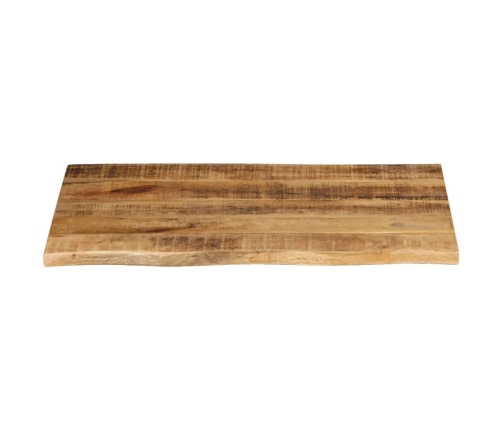 Tablero de mesa borde natural madera maciza mango 80x60x2,5 cm