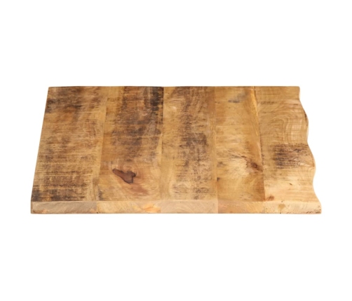 Tablero de mesa borde natural madera maciza mango 80x60x2,5 cm