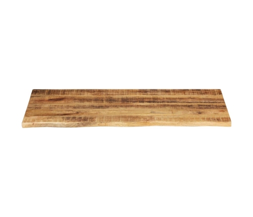 Tablero de mesa borde natural madera maciza mango 100x60x2,5 cm