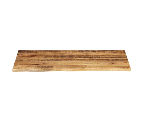 Tablero de mesa borde natural madera maciza mango 110x60x2,5 cm