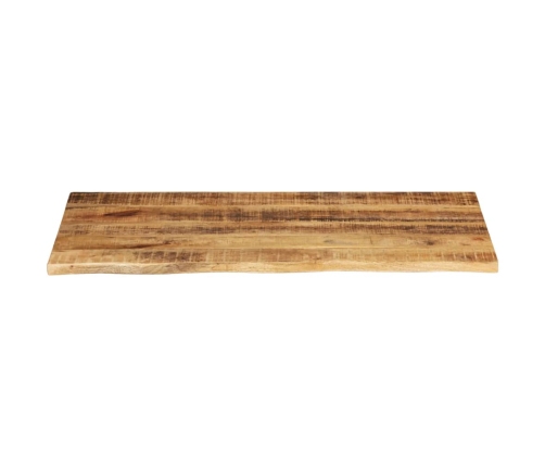 Tablero de mesa borde natural madera maciza mango 120x60x2,5 cm