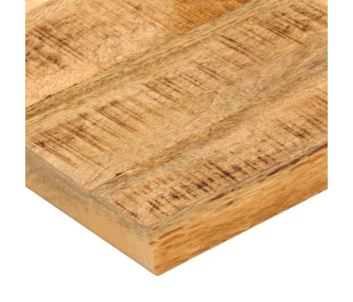 Tablero de mesa borde natural madera maciza mango 80x80x2,5 cm