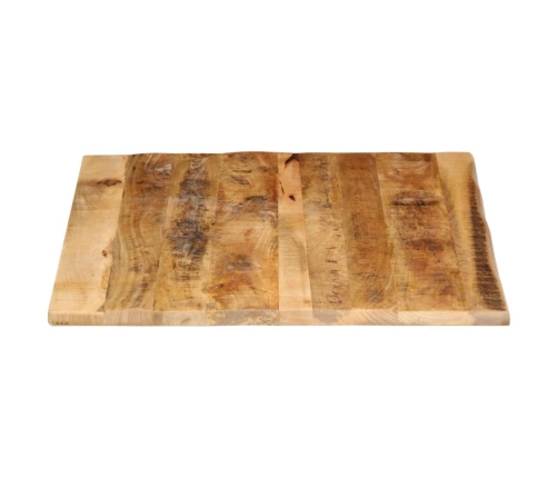 Tablero de mesa borde natural madera maciza mango 110x80x2,5 cm