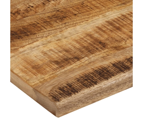 Tablero de mesa borde natural madera maciza mango 110x80x2,5 cm