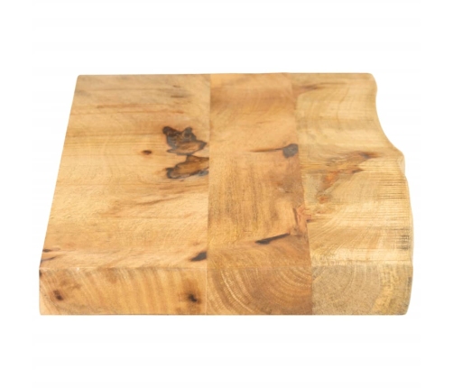 Tablero de mesa borde natural madera maciza mango 120x20x3,8 cm