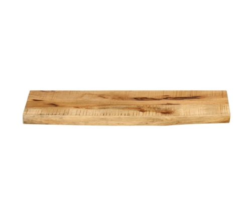 Tablero de mesa borde natural madera maciza mango 80x30x3,8 cm