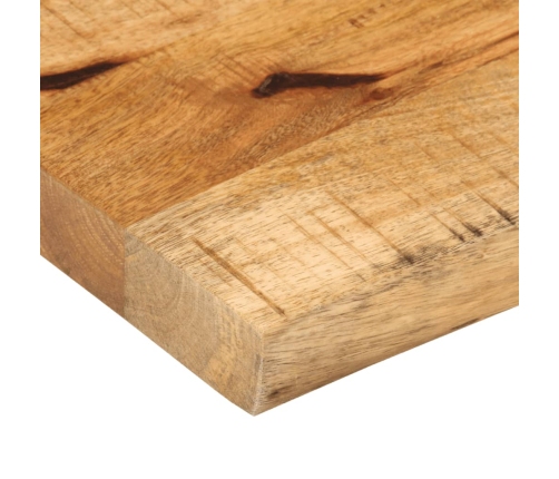 Tablero de mesa borde natural madera maciza mango 90x30x3,8 cm