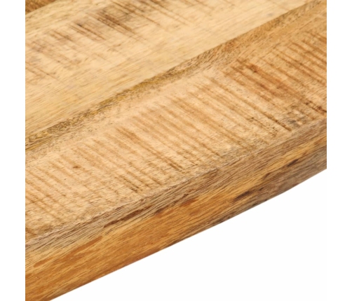 Tablero de mesa borde natural madera maciza mango 40x40x3,8 cm