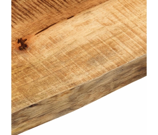 Tablero de mesa borde natural madera maciza mango 180x40x3,8 cm