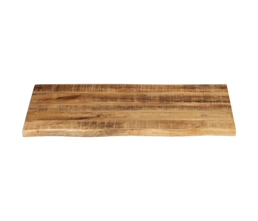 Tablero de mesa borde natural madera maciza mango 70x60x3,8 cm