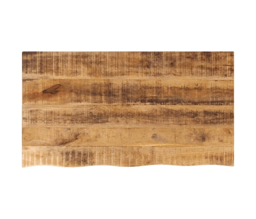 Tablero de mesa borde natural madera maciza mango 100x60x3,8 cm