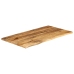 Tablero de mesa borde natural madera maciza mango 100x60x3,8 cm