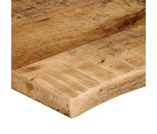 Tablero de mesa borde natural madera maciza mango 100x60x3,8 cm