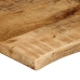 Tablero de mesa borde natural madera maciza mango 100x60x3,8 cm