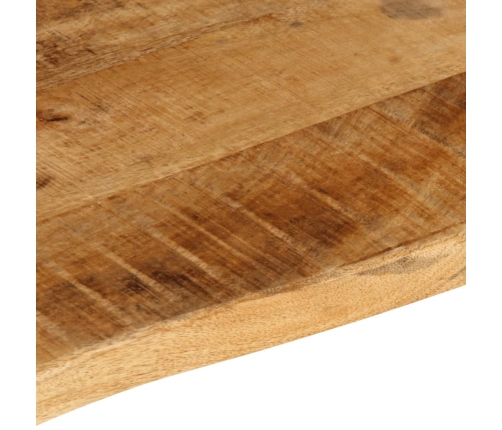 Tablero de mesa borde natural madera maciza mango 100x60x3,8 cm