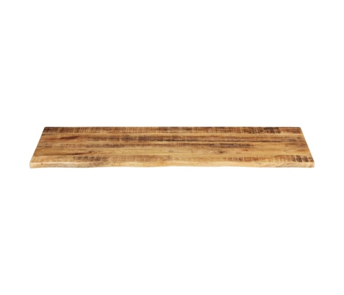 Tablero de mesa borde natural madera maciza mango 140x60x3,8 cm