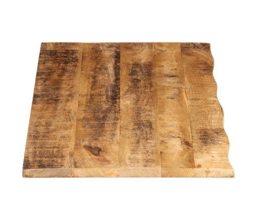 Tablero de mesa borde natural madera maciza mango 140x60x3,8 cm