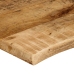 Tablero de mesa borde natural madera maciza mango 140x60x3,8 cm