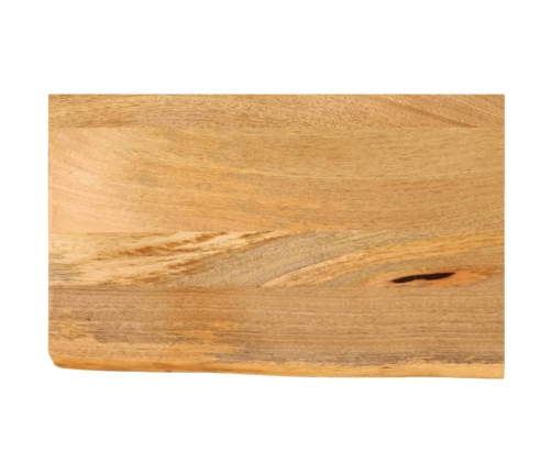 Tablero de mesa borde natural madera maciza mango 40x20x2,5 cm