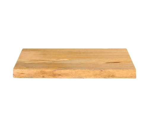 Tablero de mesa borde natural madera maciza mango 40x20x2,5 cm