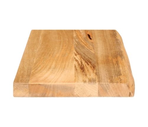 Tablero de mesa borde natural madera maciza mango 40x20x2,5 cm