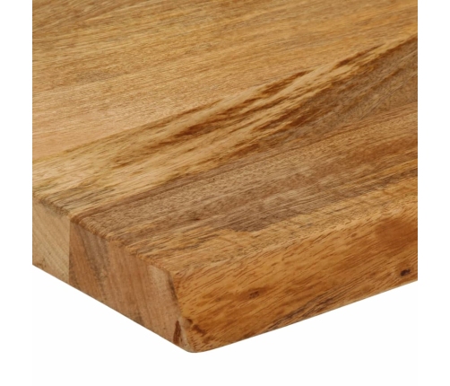 Tablero de mesa borde natural madera maciza mango 40x20x2,5 cm