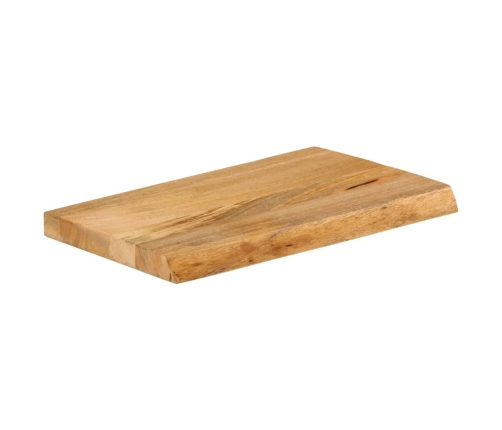 Tablero de mesa borde natural madera maciza mango 50x20x2,5 cm