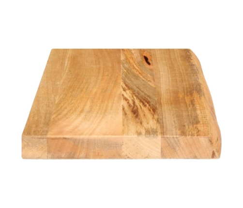 Tablero de mesa borde natural madera maciza mango 50x20x2,5 cm