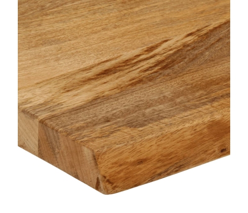 Tablero de mesa borde natural madera maciza mango 50x20x2,5 cm