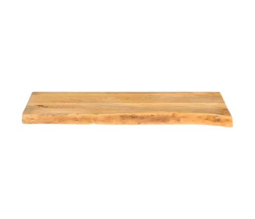 Tablero de mesa borde natural madera maciza mango 70x20x2,5 cm