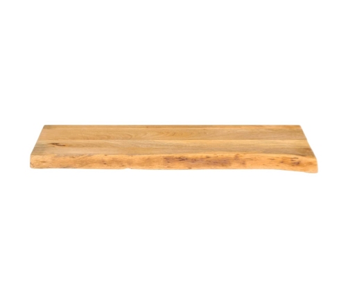 Tablero de mesa borde natural madera maciza mango 80x20x2,5 cm